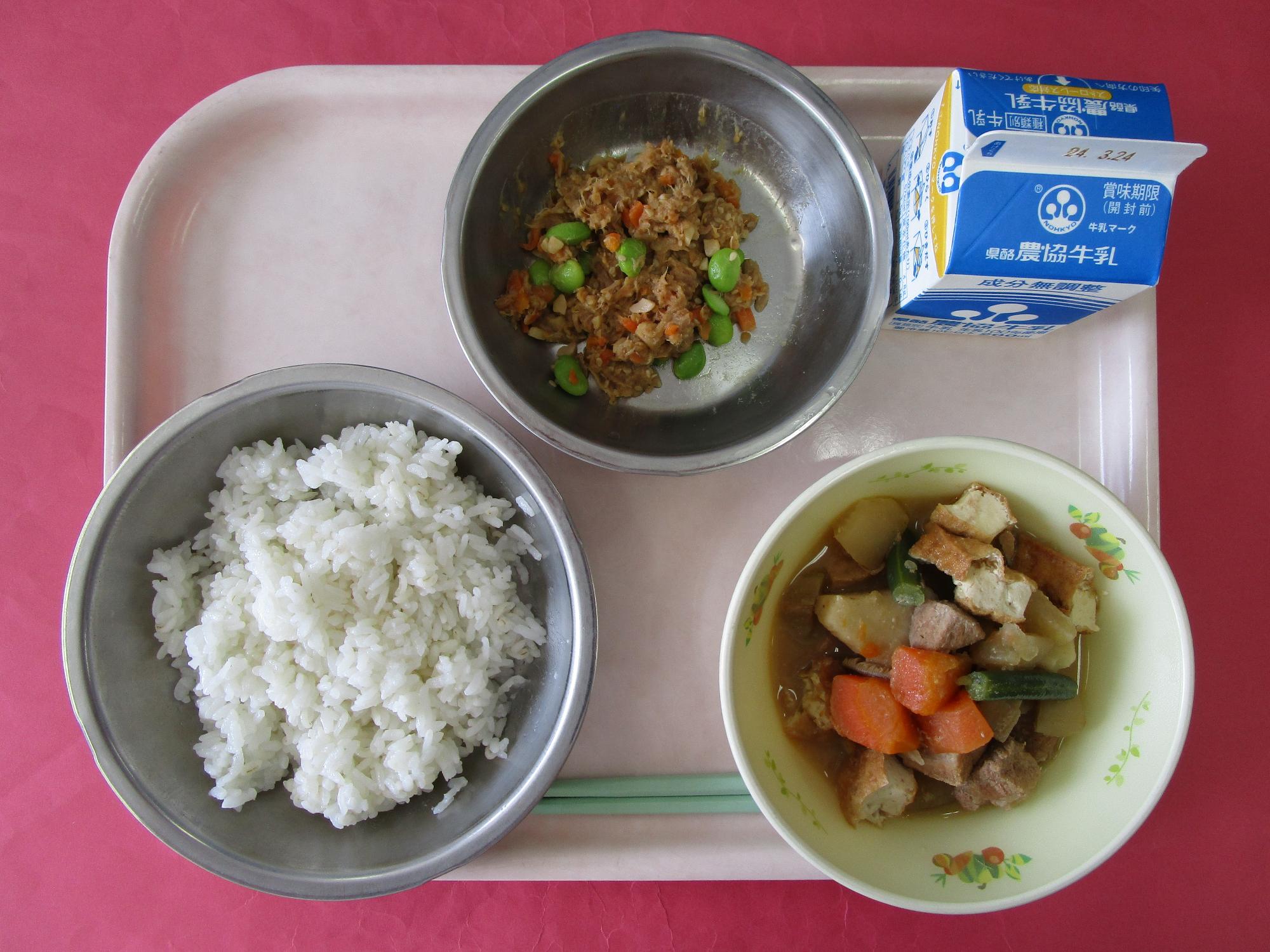 令和6年3月18日の給食画像A