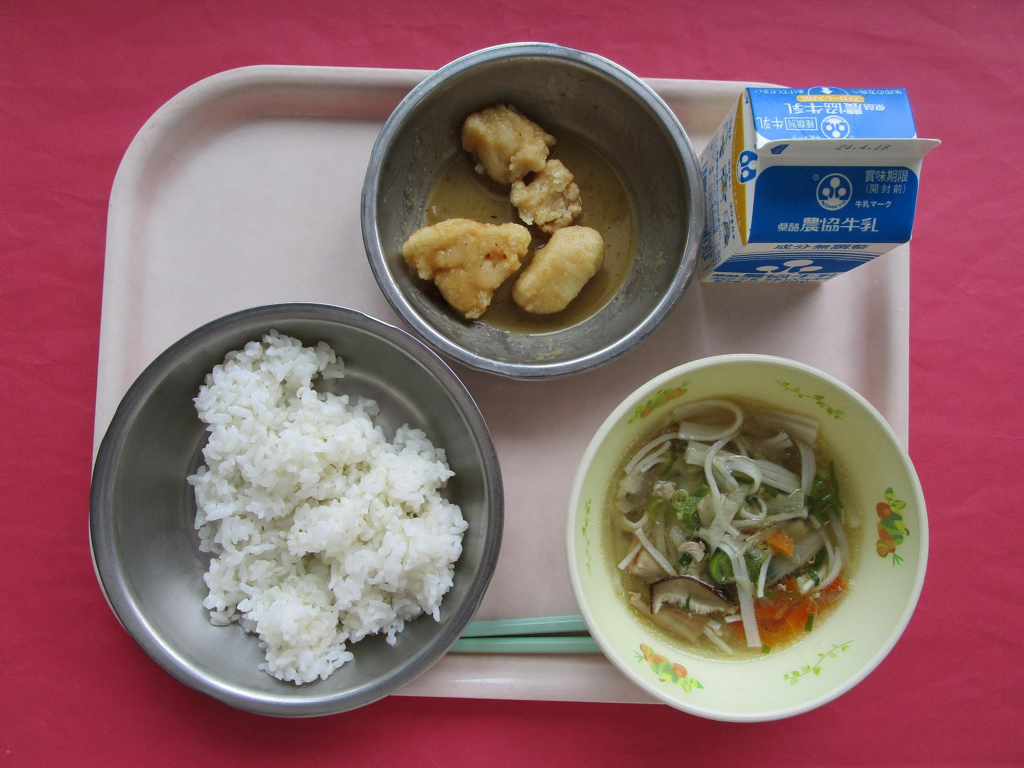 令和6年4月11日の給食画像A