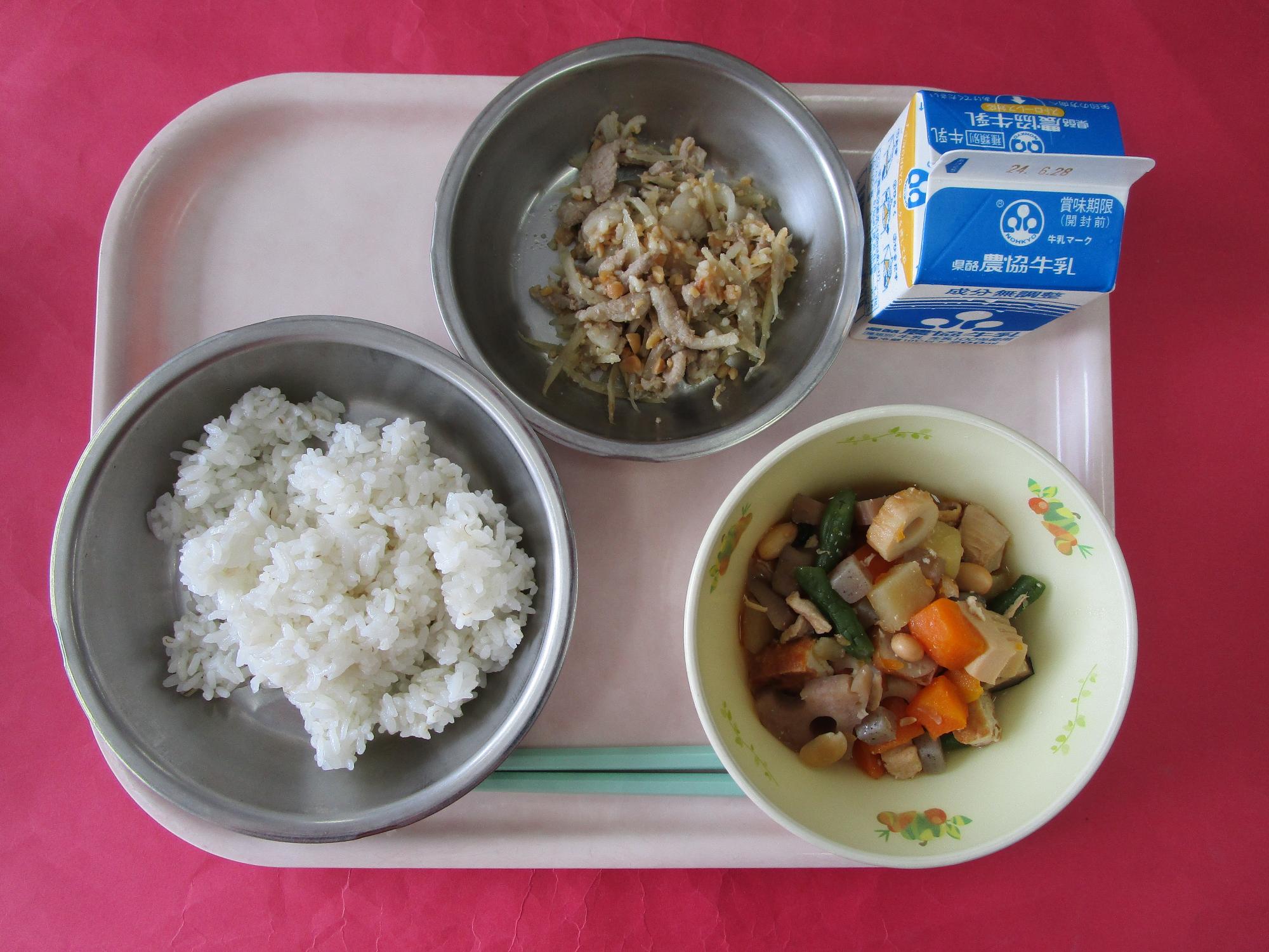 令和6年6月21日の給食画像A