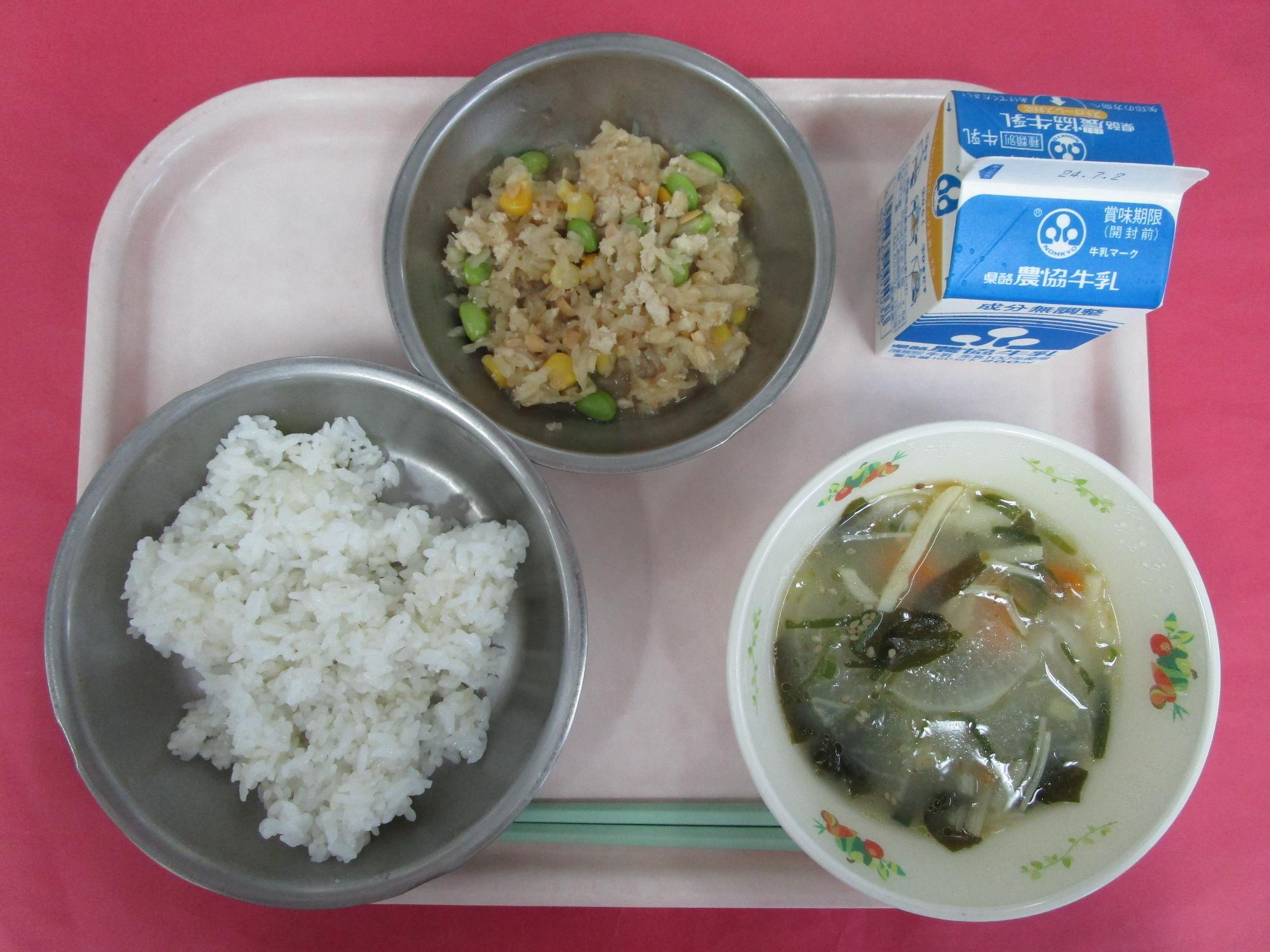 令和6年6月25日の給食画像A