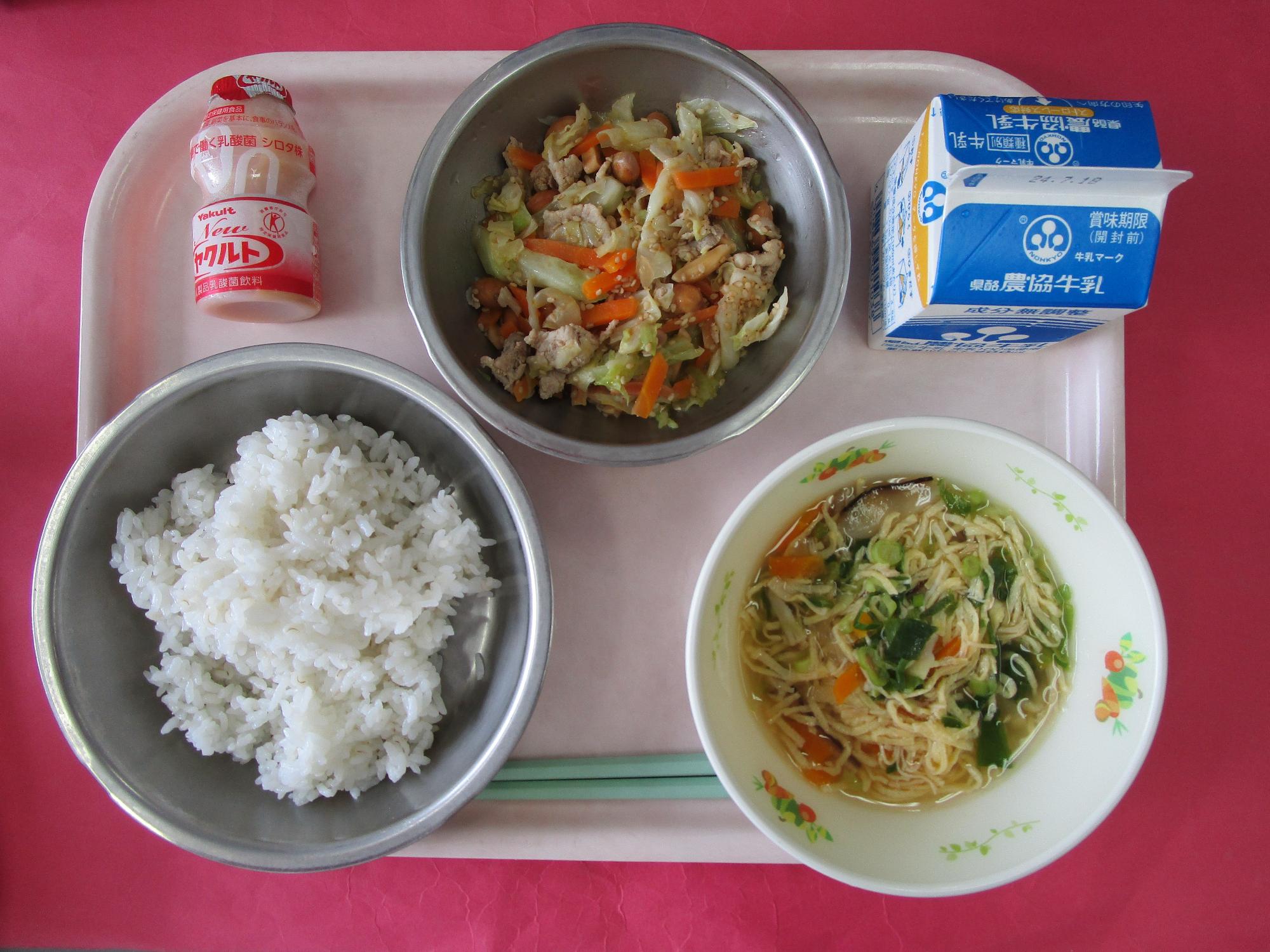 令和6年7月11日の給食画像A