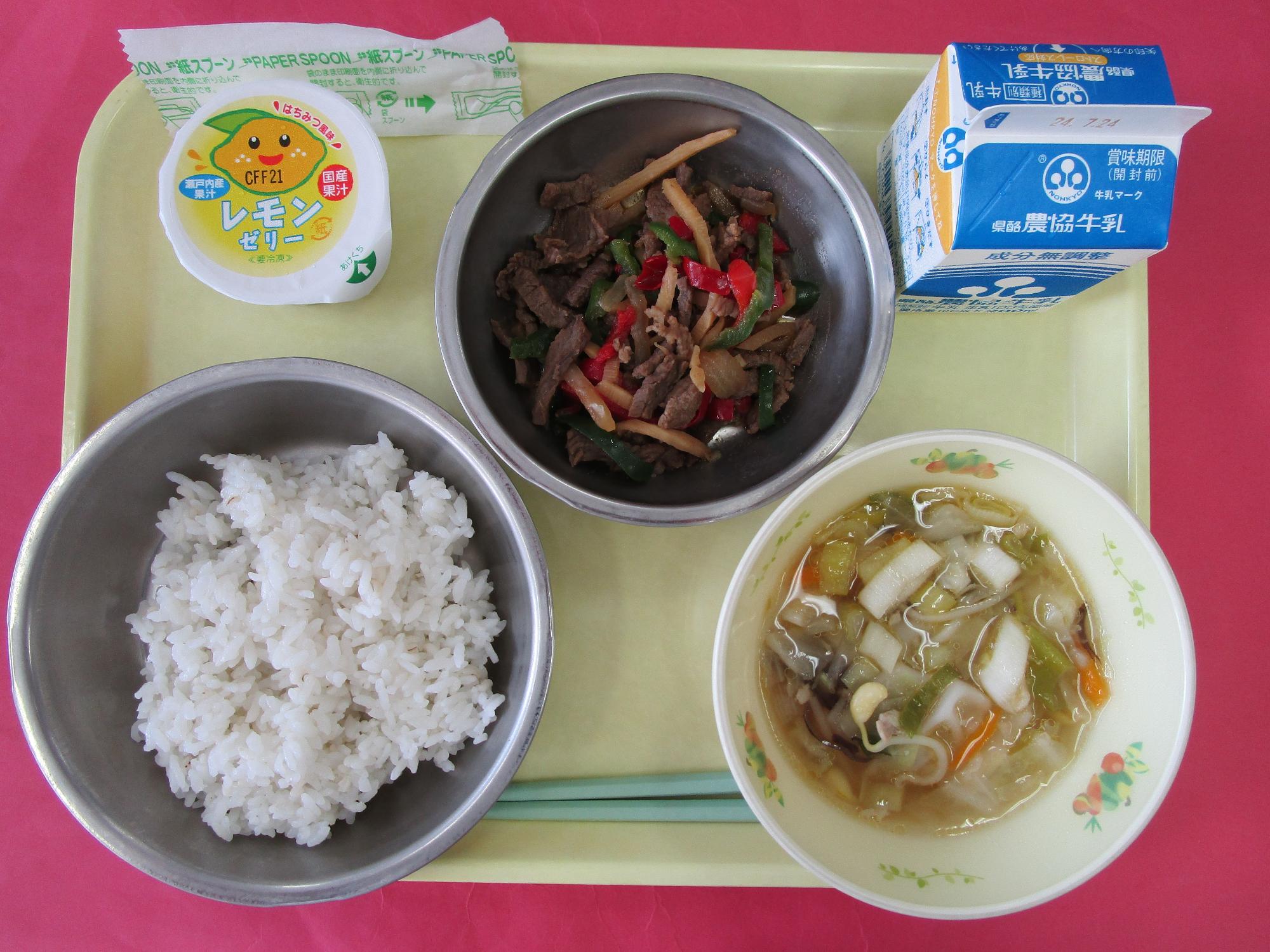 令和6年7月17日の給食画像B