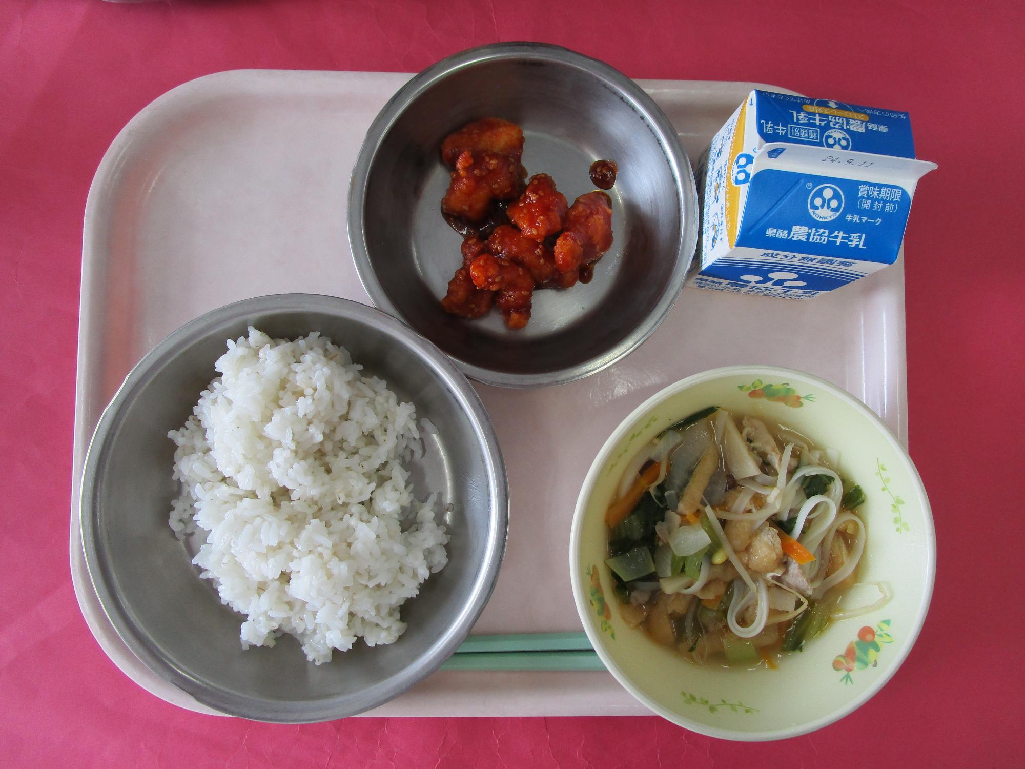 令和6年9月4日の給食画像A