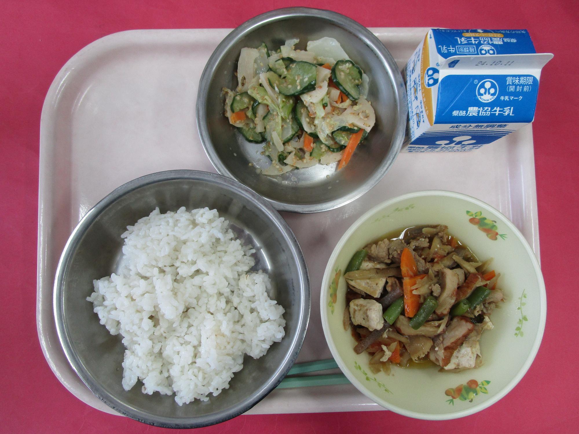令和6年10月4日の給食画像A