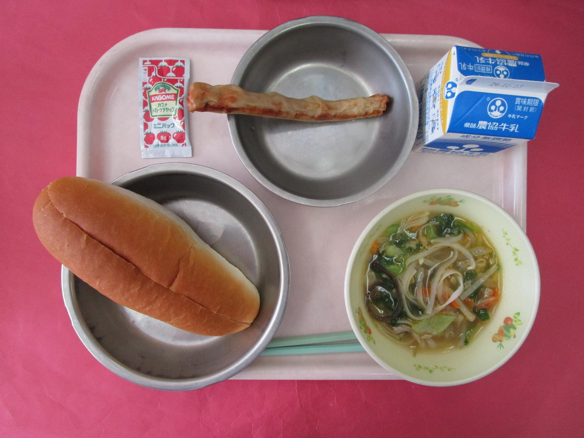 令和6年11月6日の給食画像A