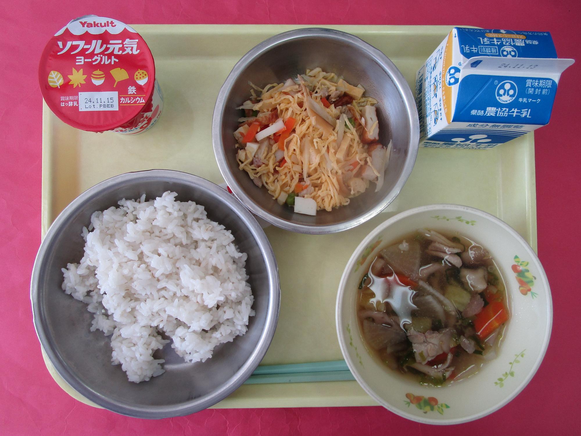 令和6年11月6日の給食画像B