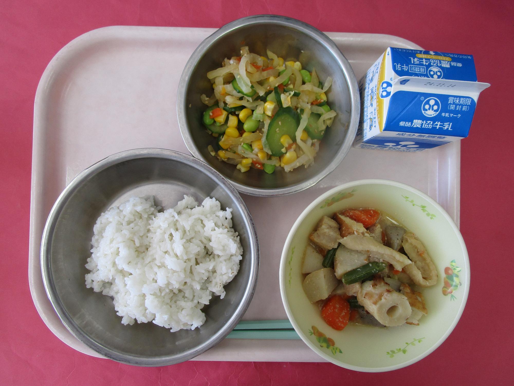 令和6年11月7日の給食画像A
