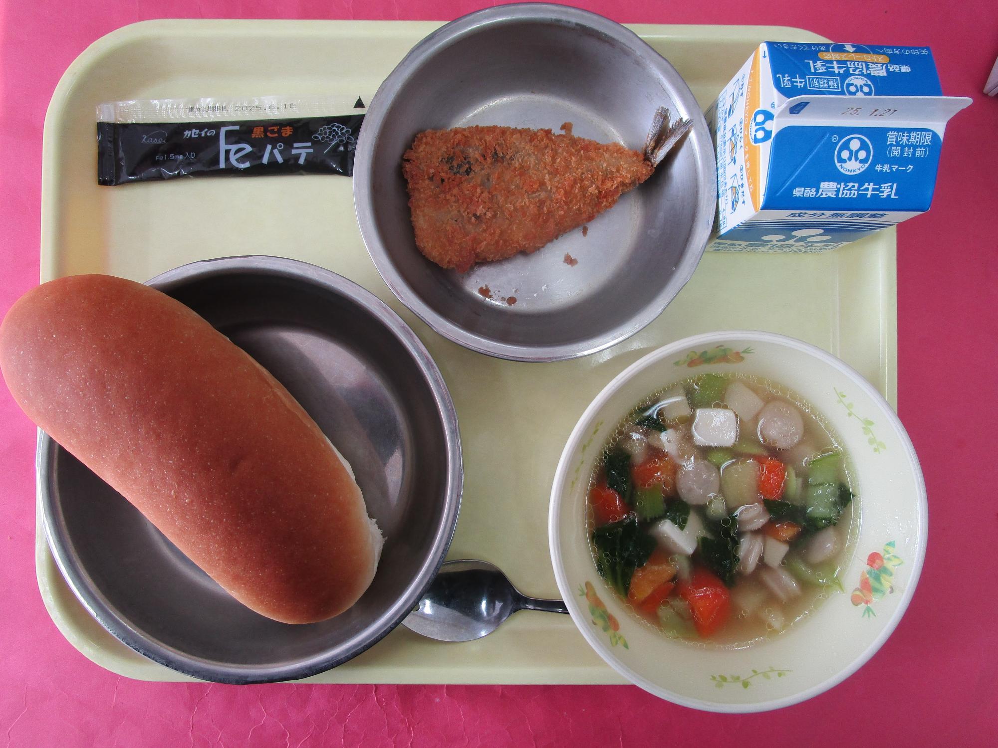 令和7年1月14日の給食画像B