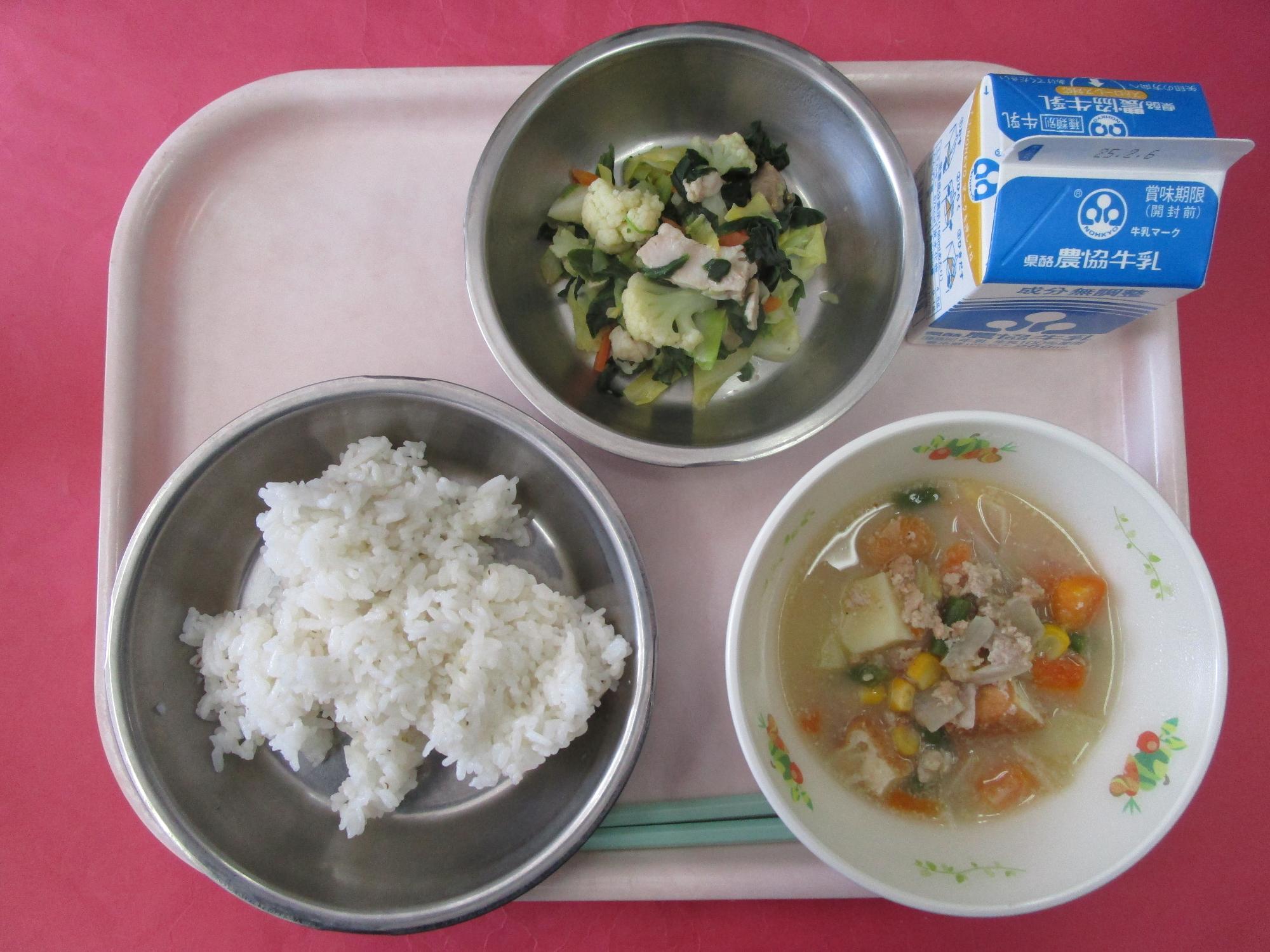 令和7年1月30日の給食画像A