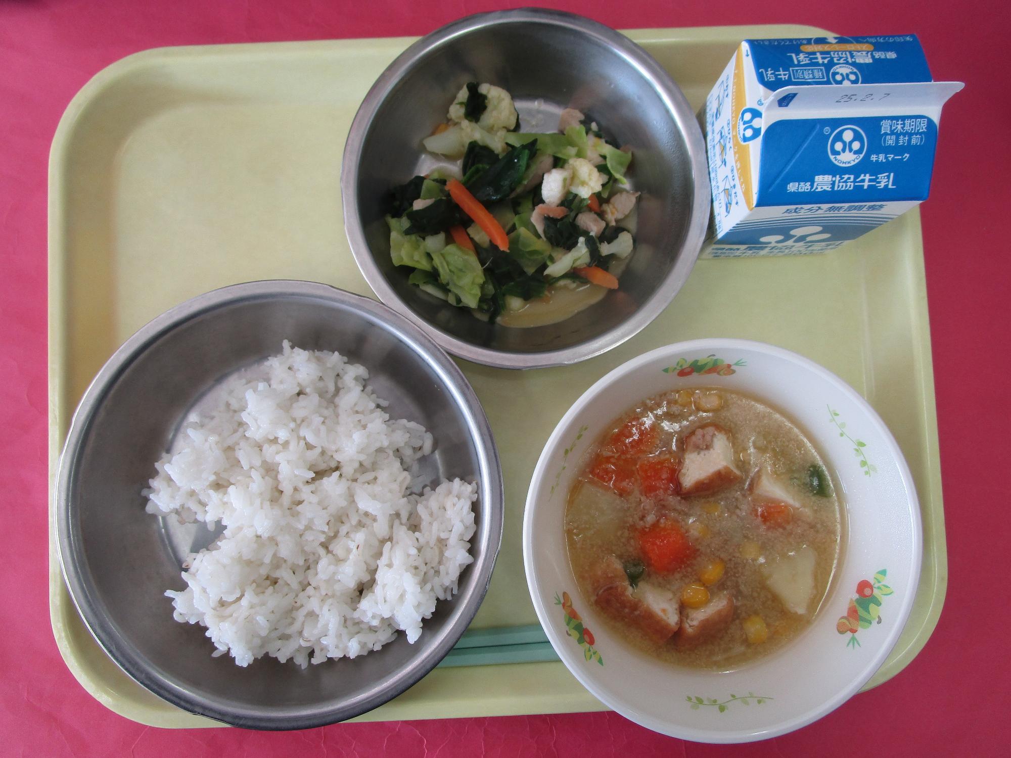 令和7年1月31日の給食画像B