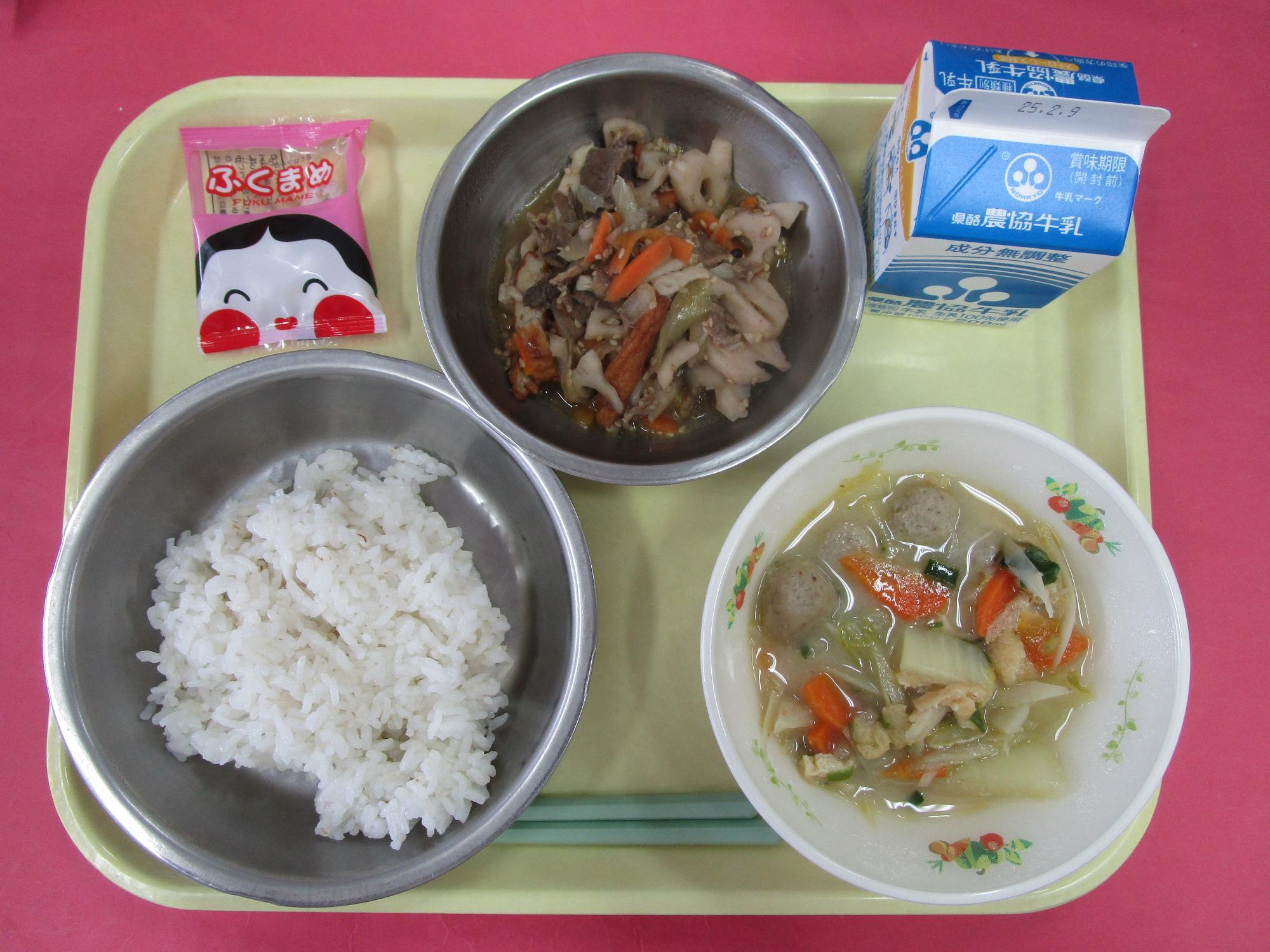 令和7年2月3日の給食画像B