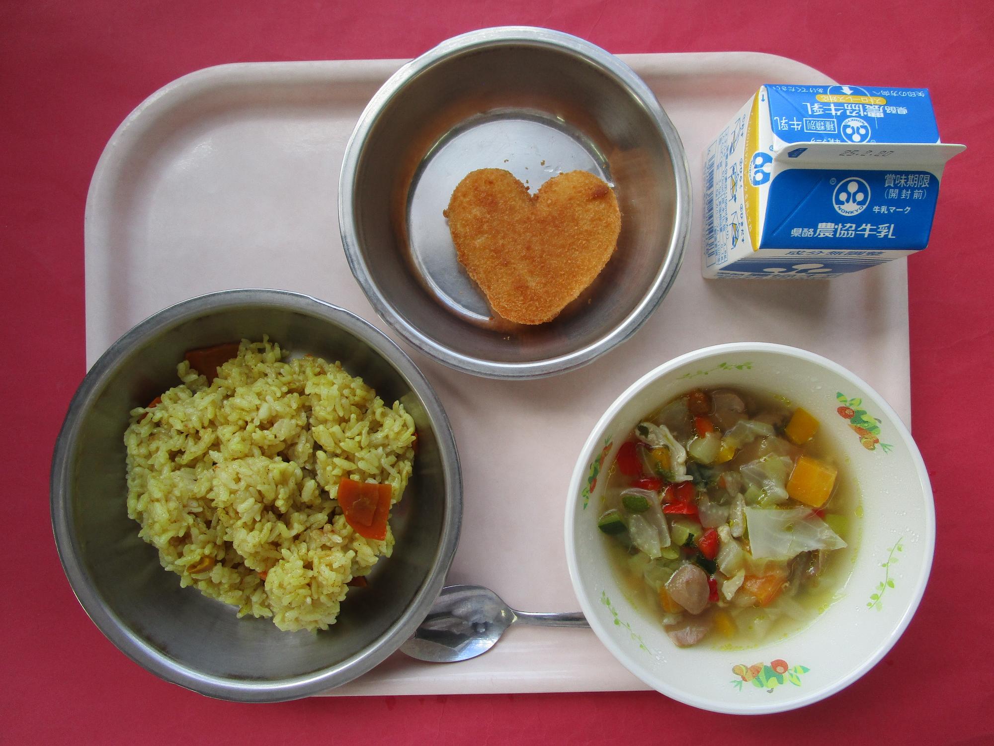 令和7年2月13日の給食画像A