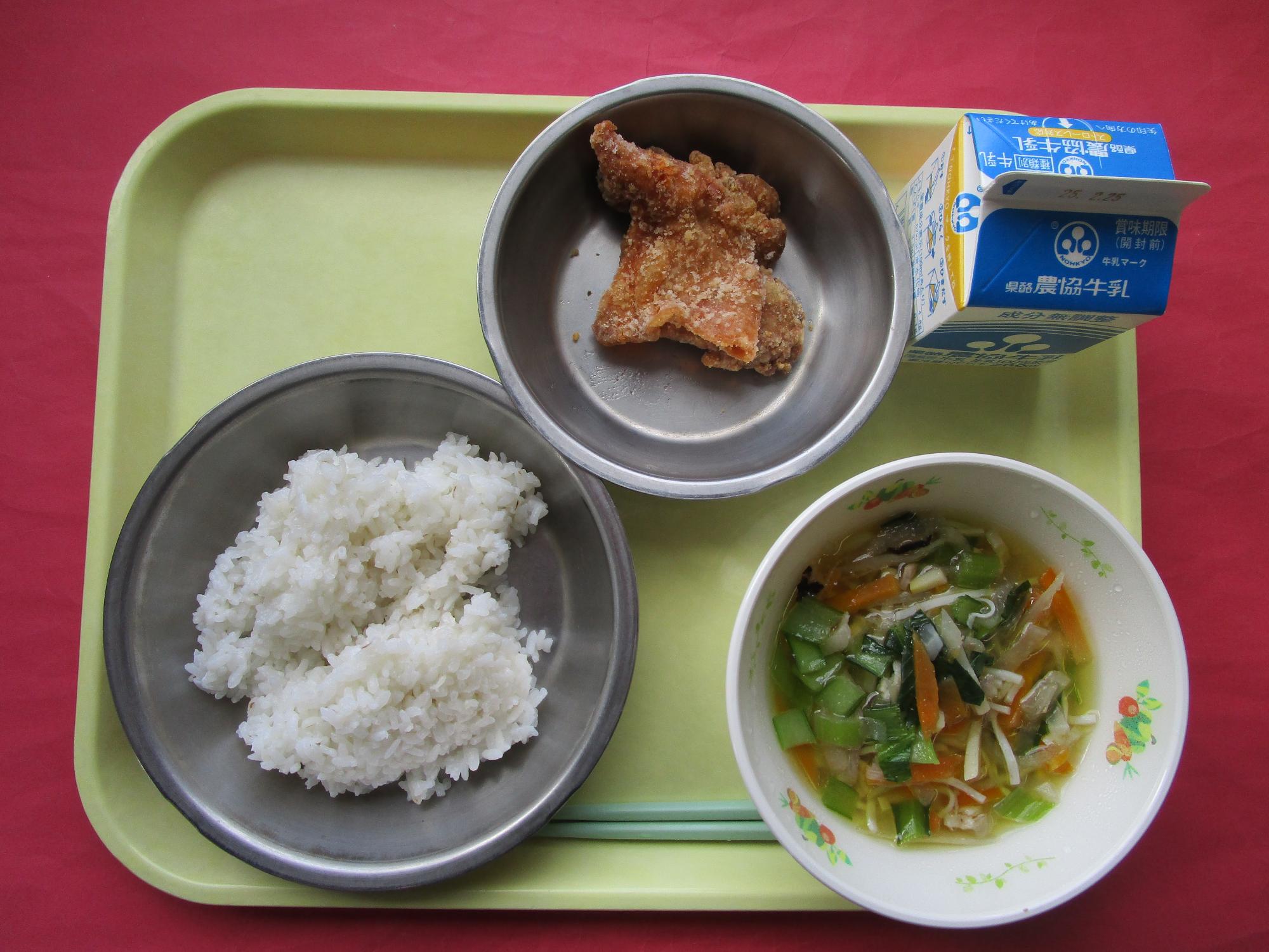令和7年2月18日の給食画像B