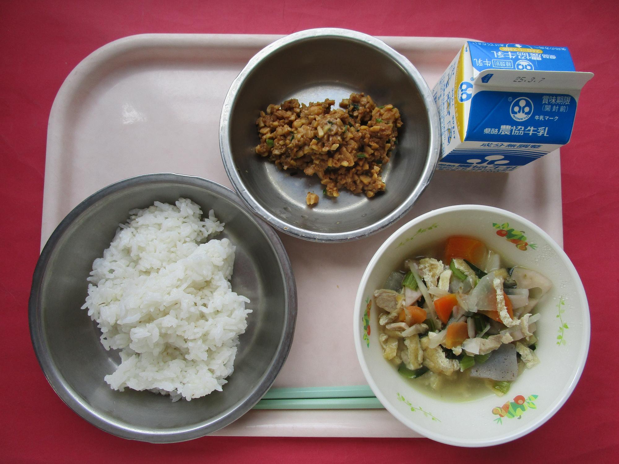 令和7年2月28日の給食画像A