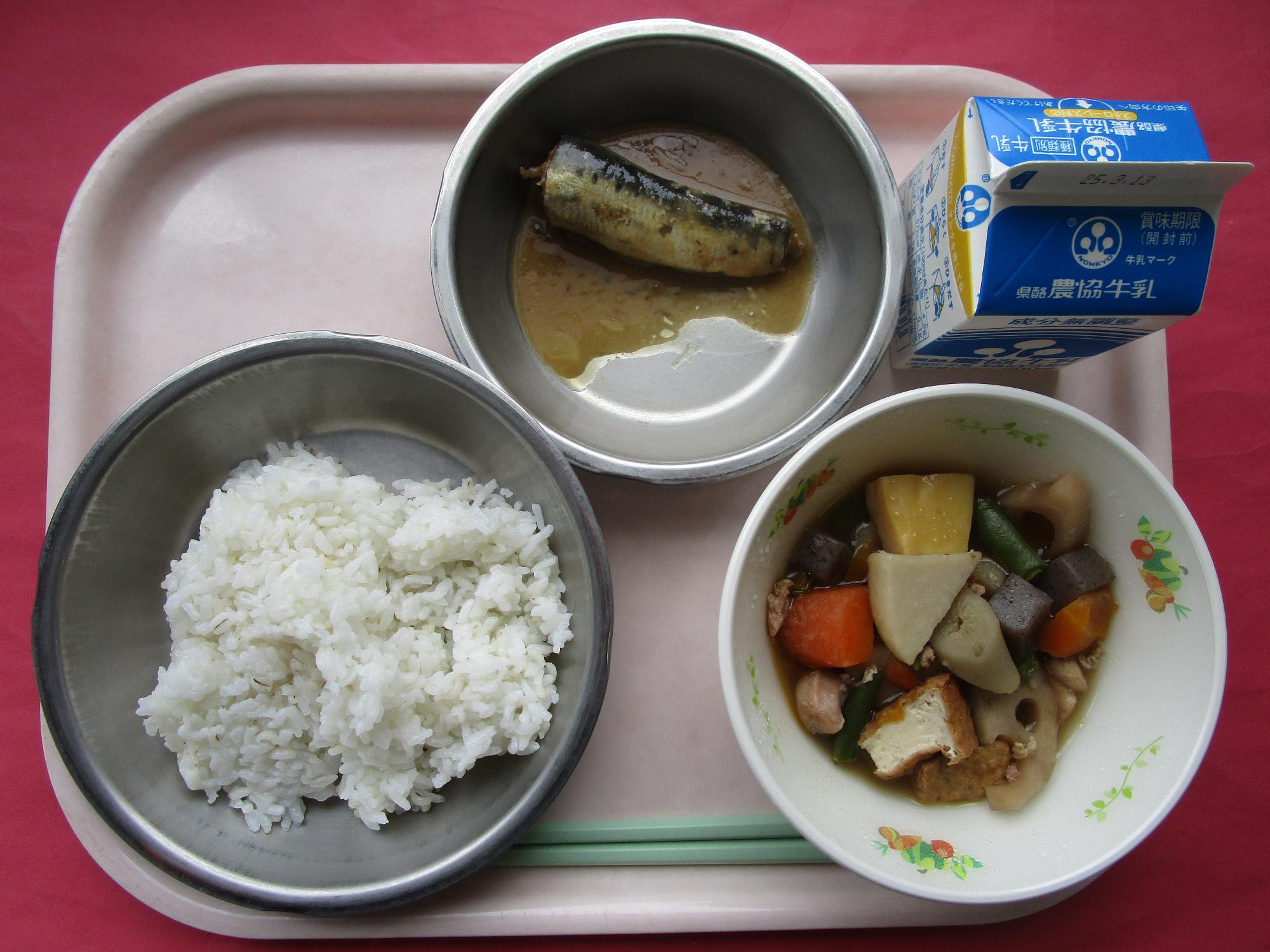 令和7年3月6日の給食画像A