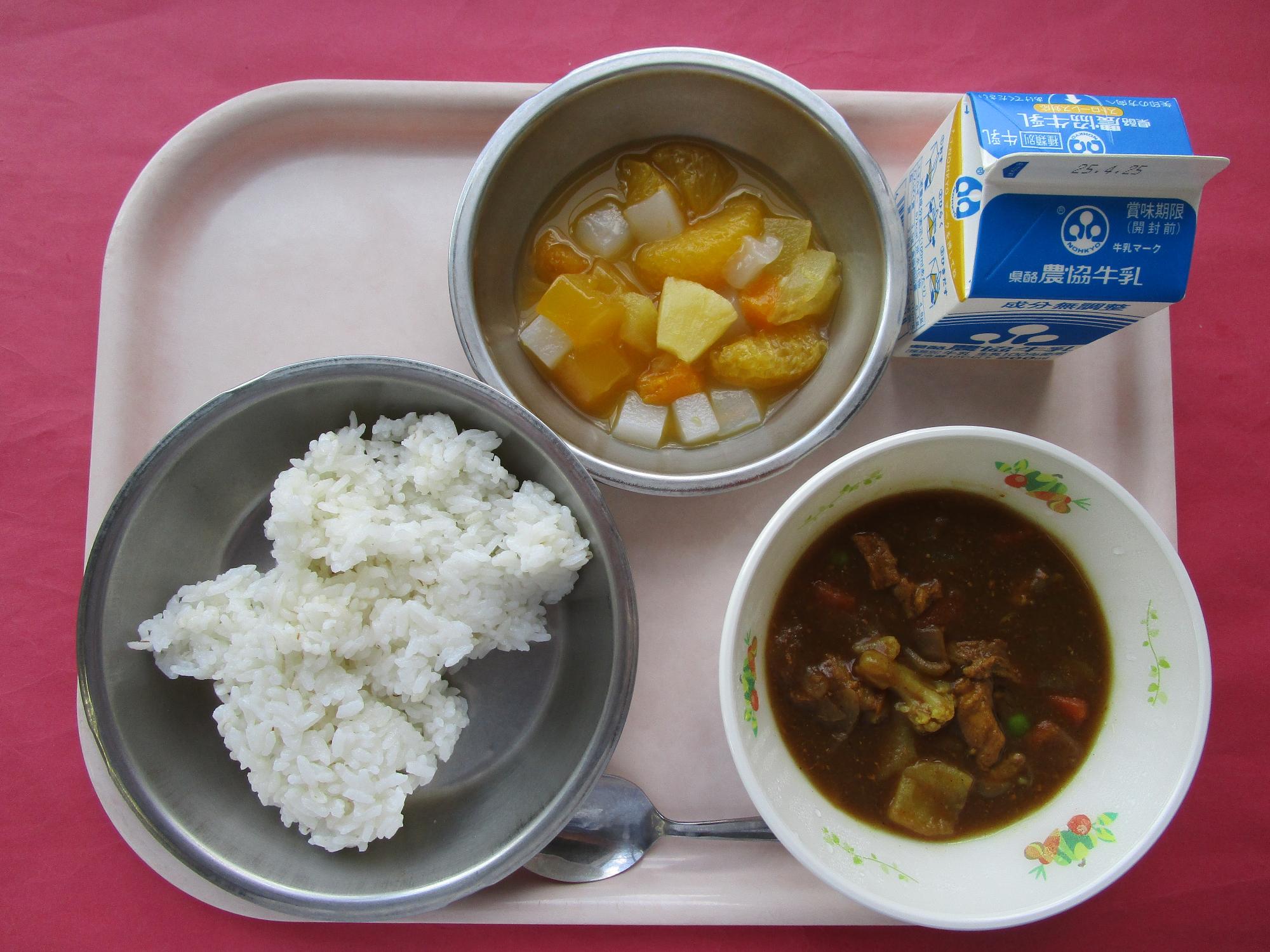 令和7年4月18日の給食画像A