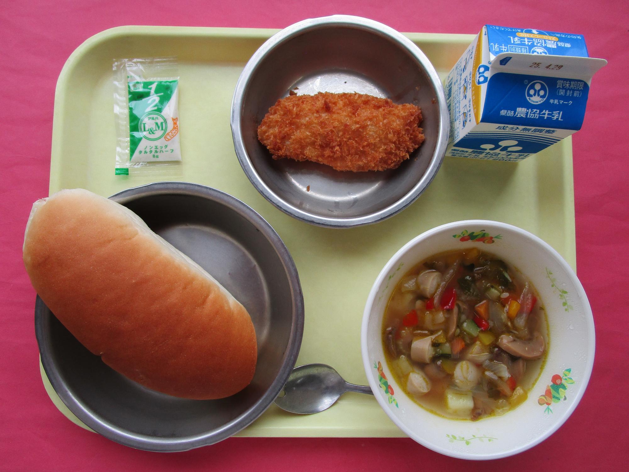令和7年4月22日の給食画像B