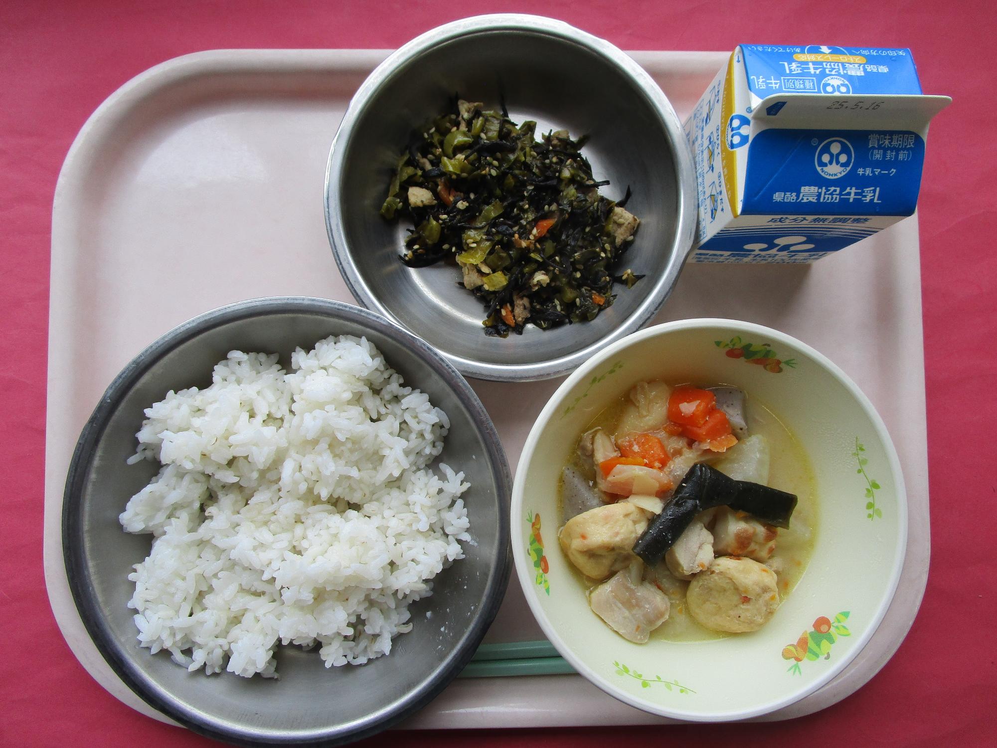 令和7年5月9日の給食画像A