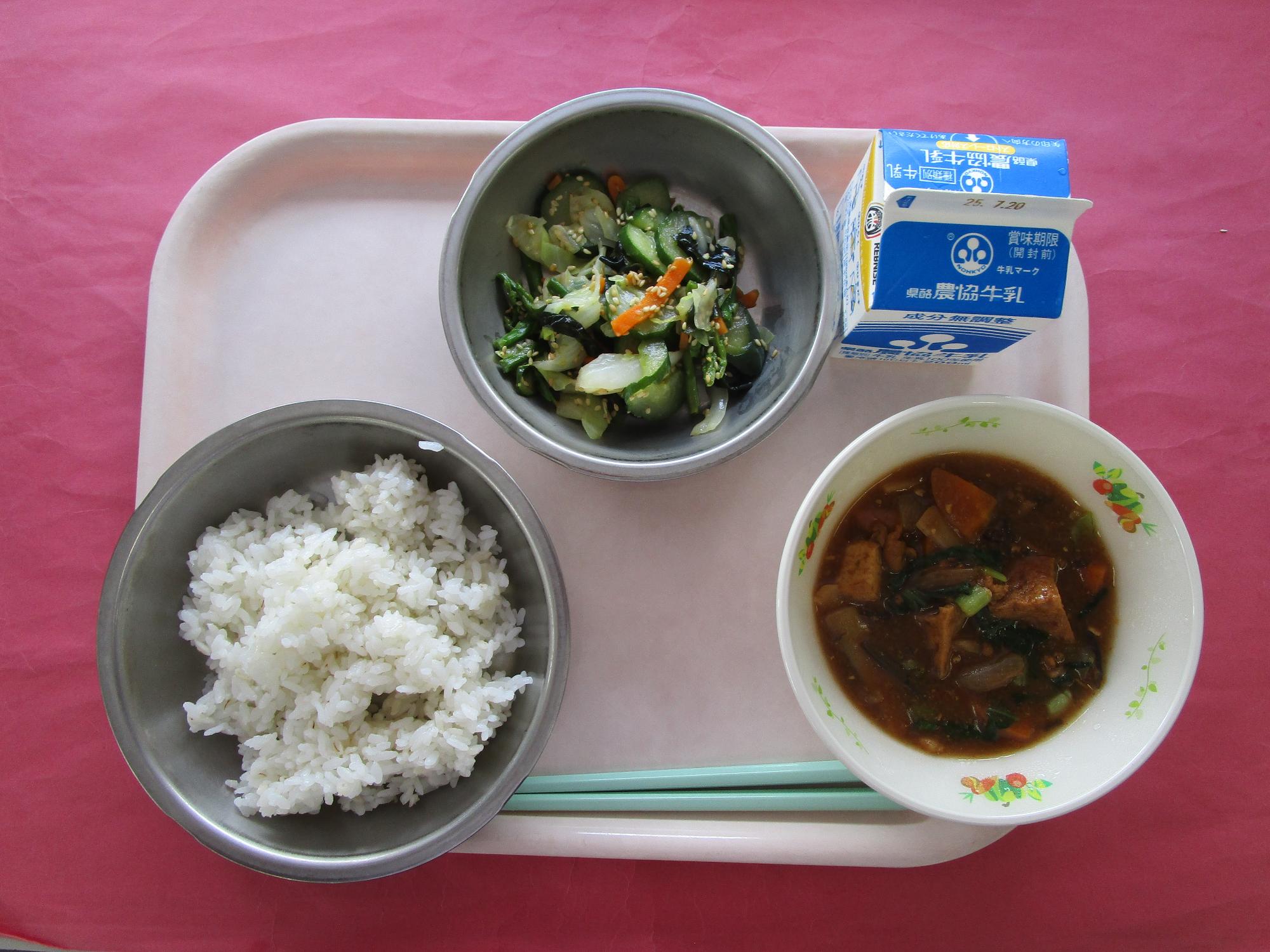 令和7年7月14日の給食画像A