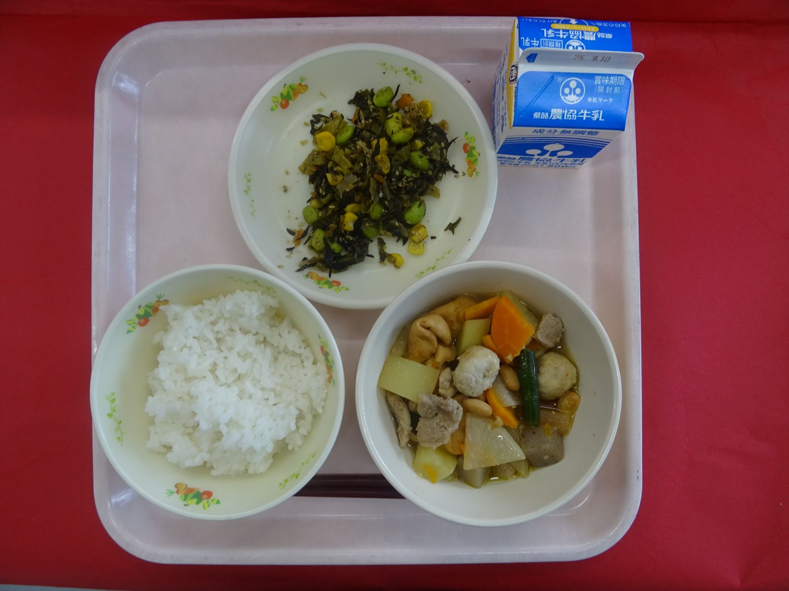 令和7年9月3日水曜日の給食画像