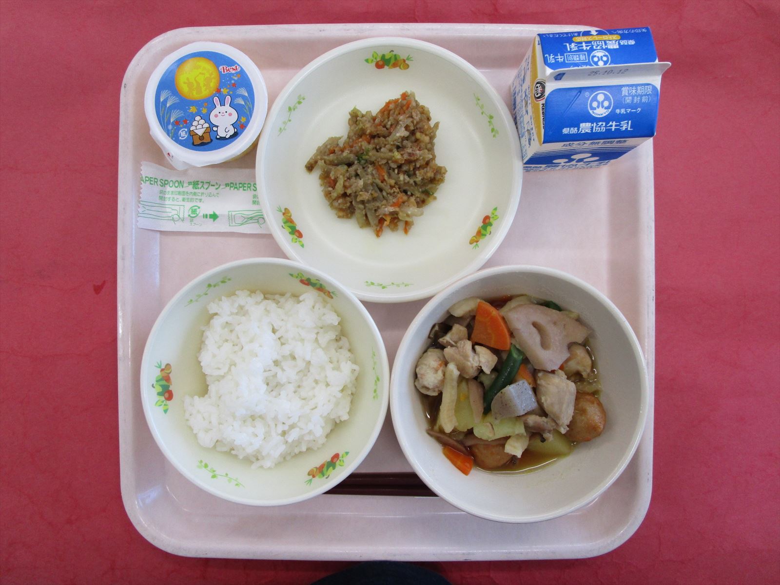 令和7年10月6日月曜日の給食画像