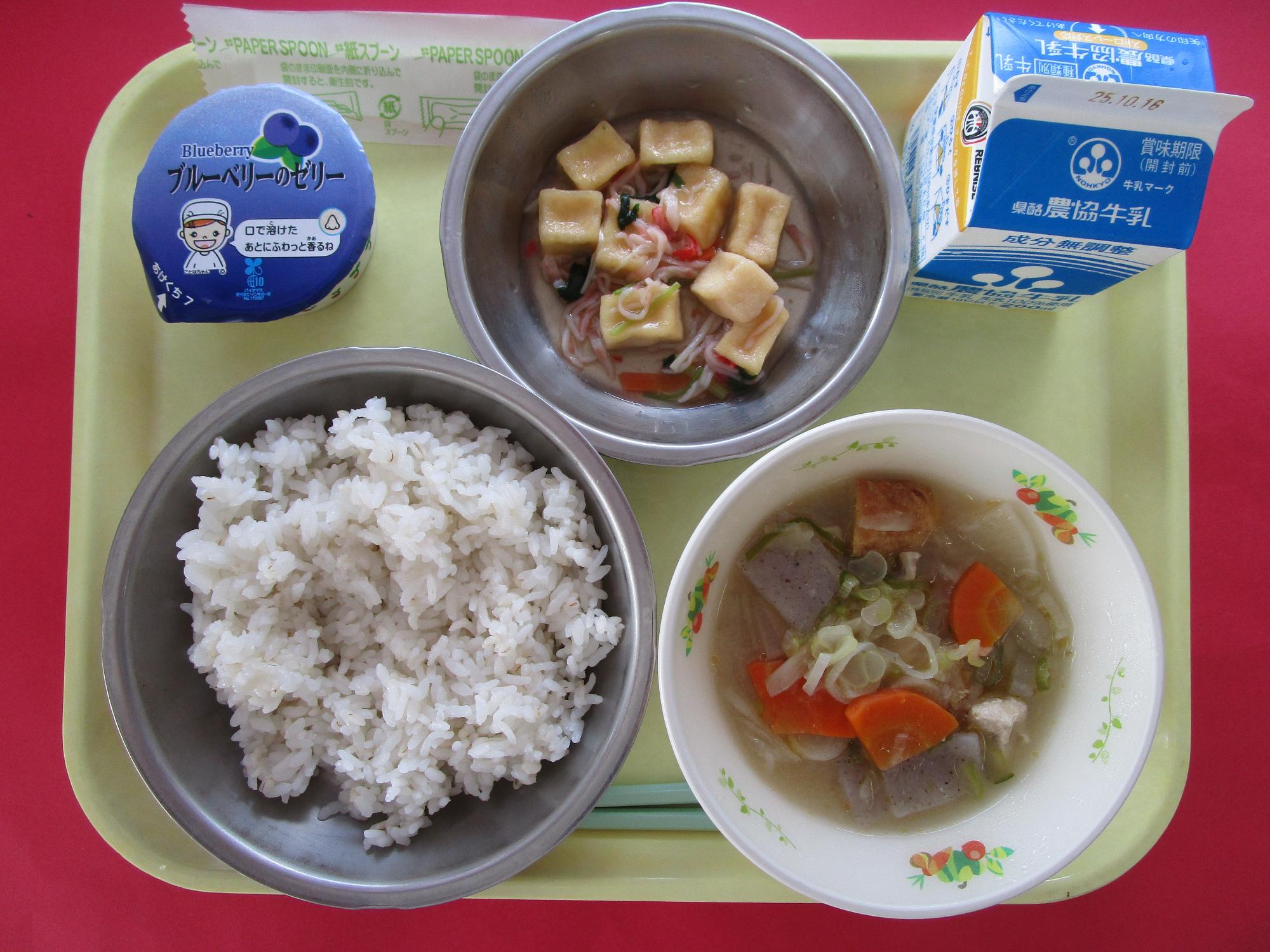 令和7年10月9日の給食画像B