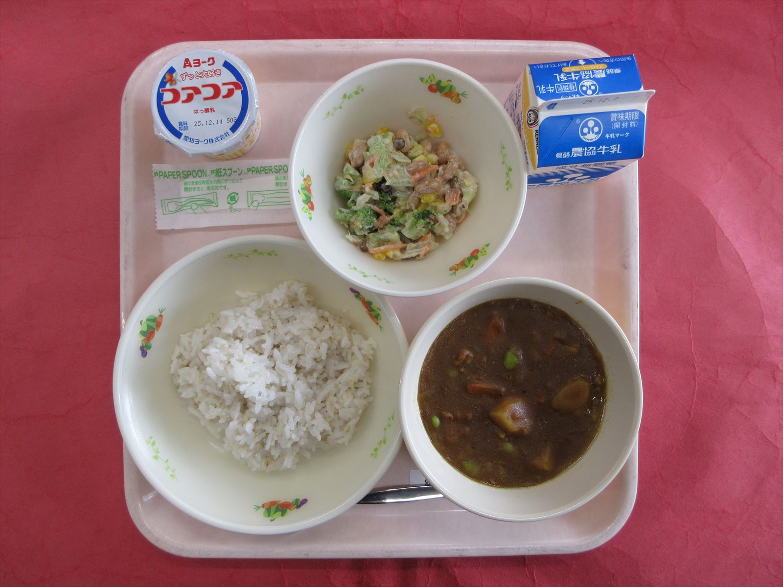 令和7年12月1日月曜日の給食画像