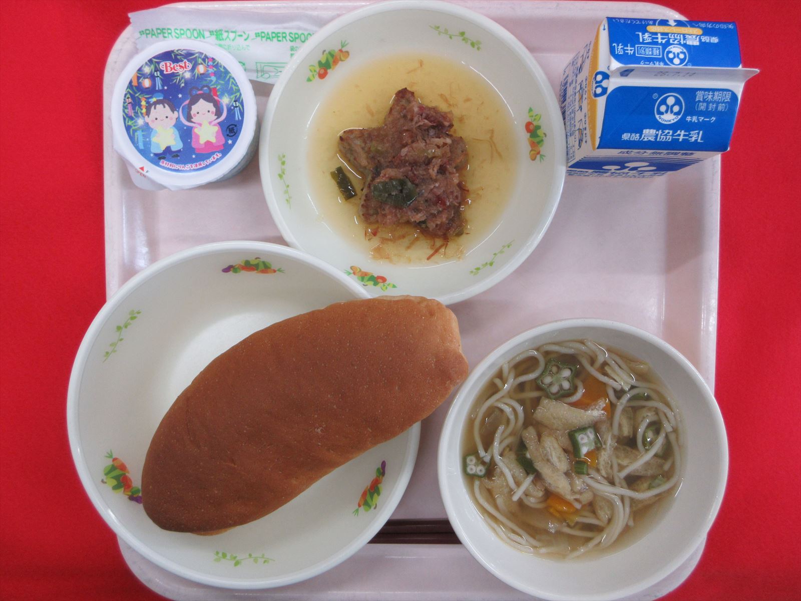 令和8年7月7日火曜日の給食画像
