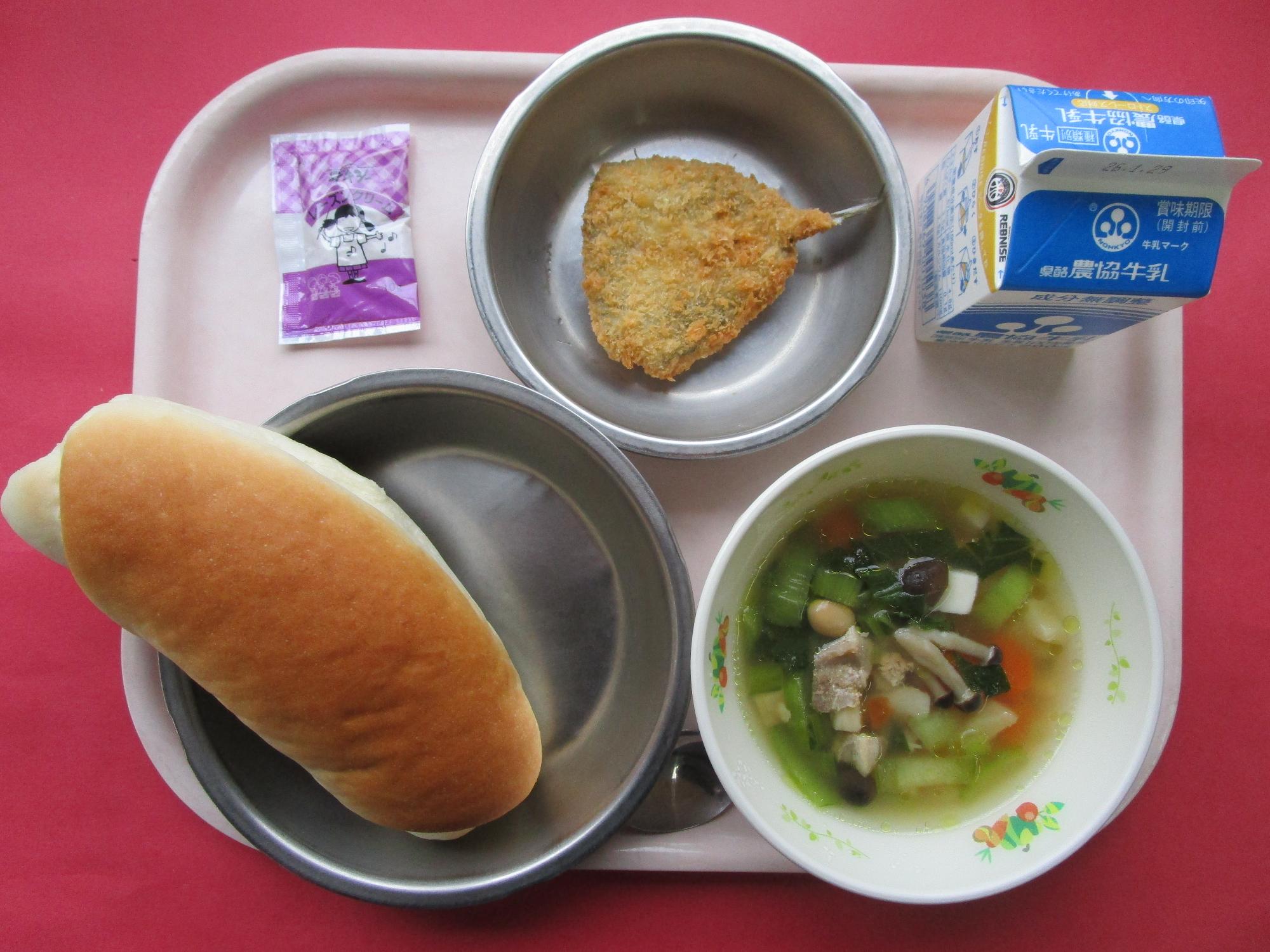 令和8年1月22日の給食画像A