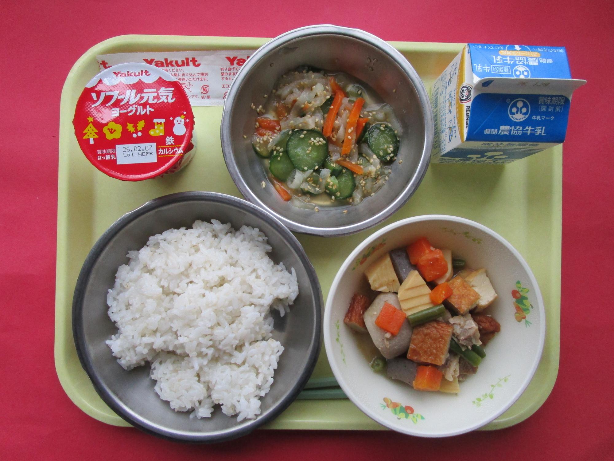 令和8年1月22日の給食画像B