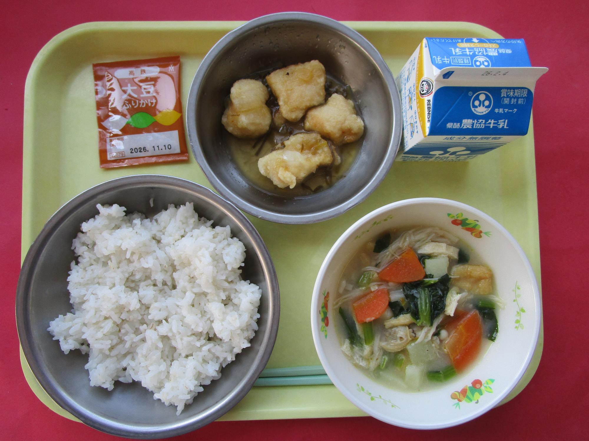 令和8年1月28日の給食画像B