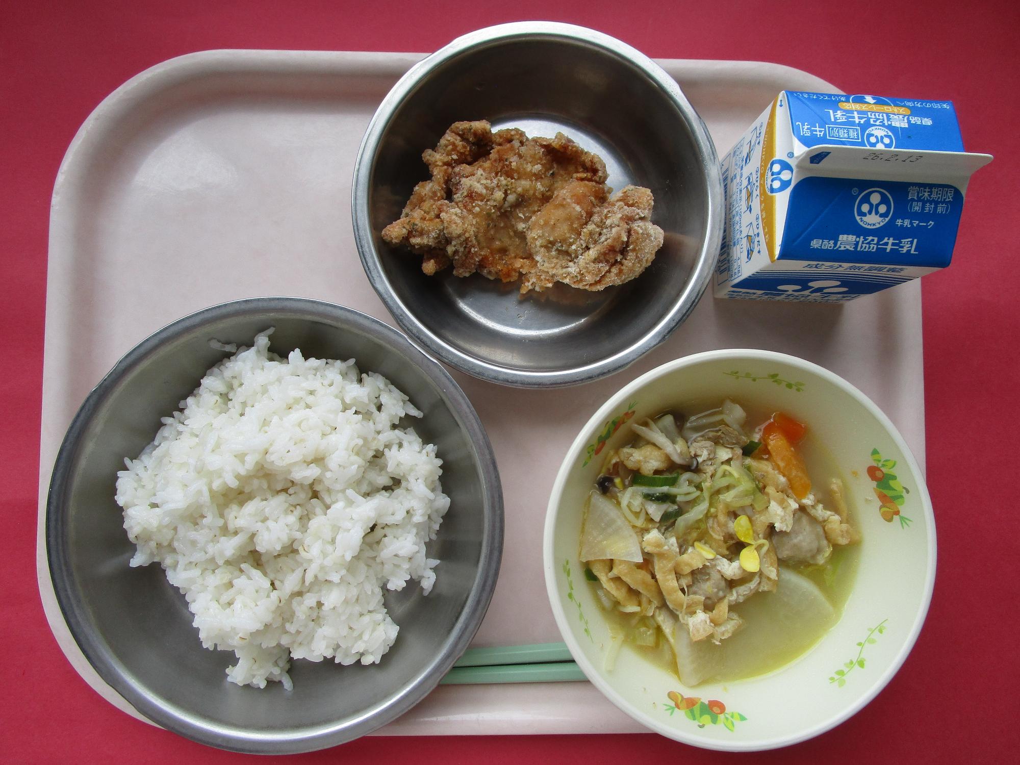 令和8年2月6日の給食画像A