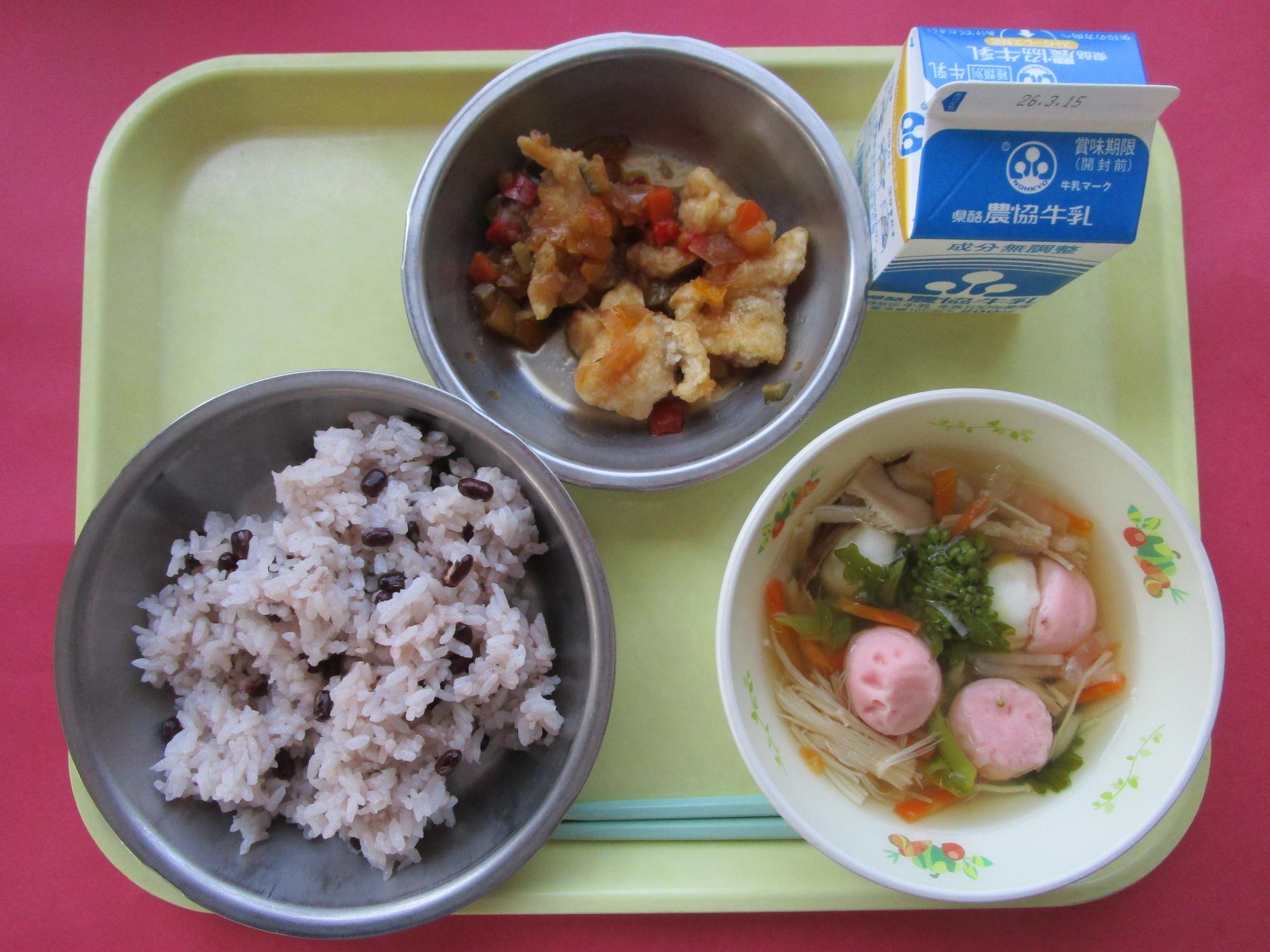 令和8年3月9日の給食画像B