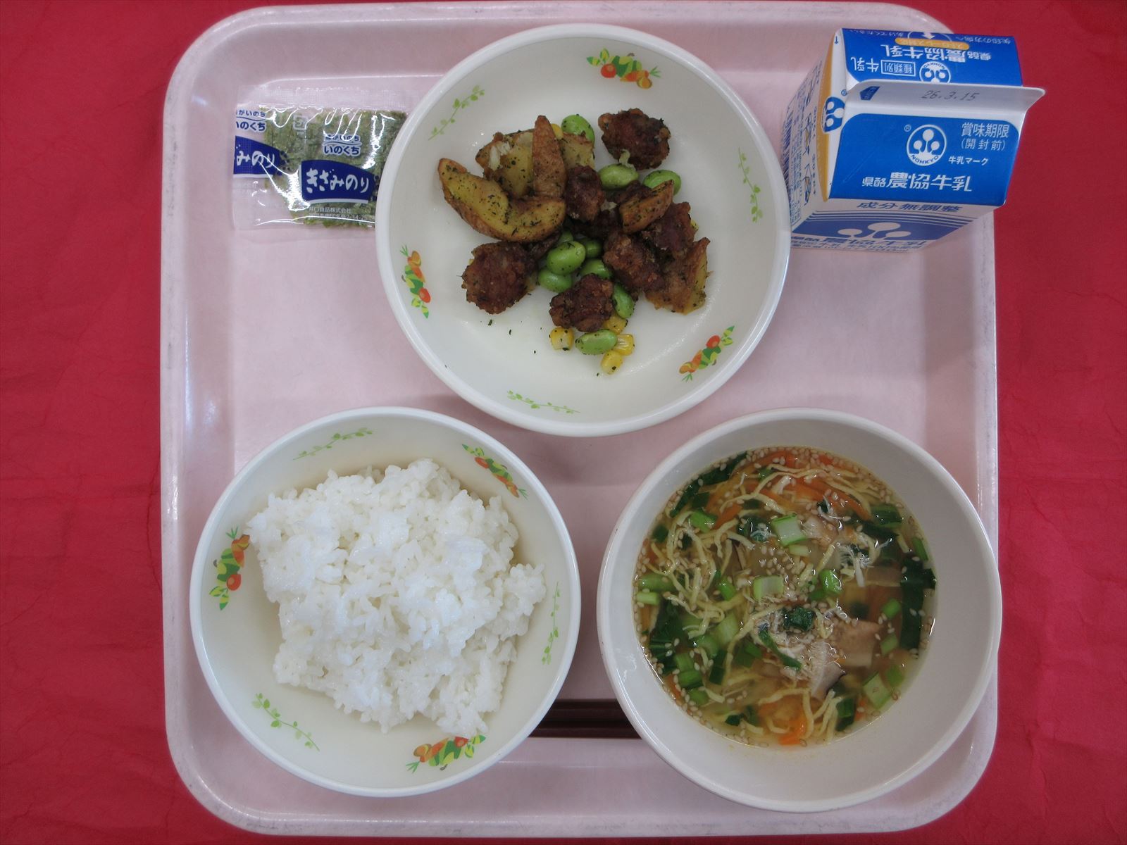 令和8年3月9日月曜日の給食画像