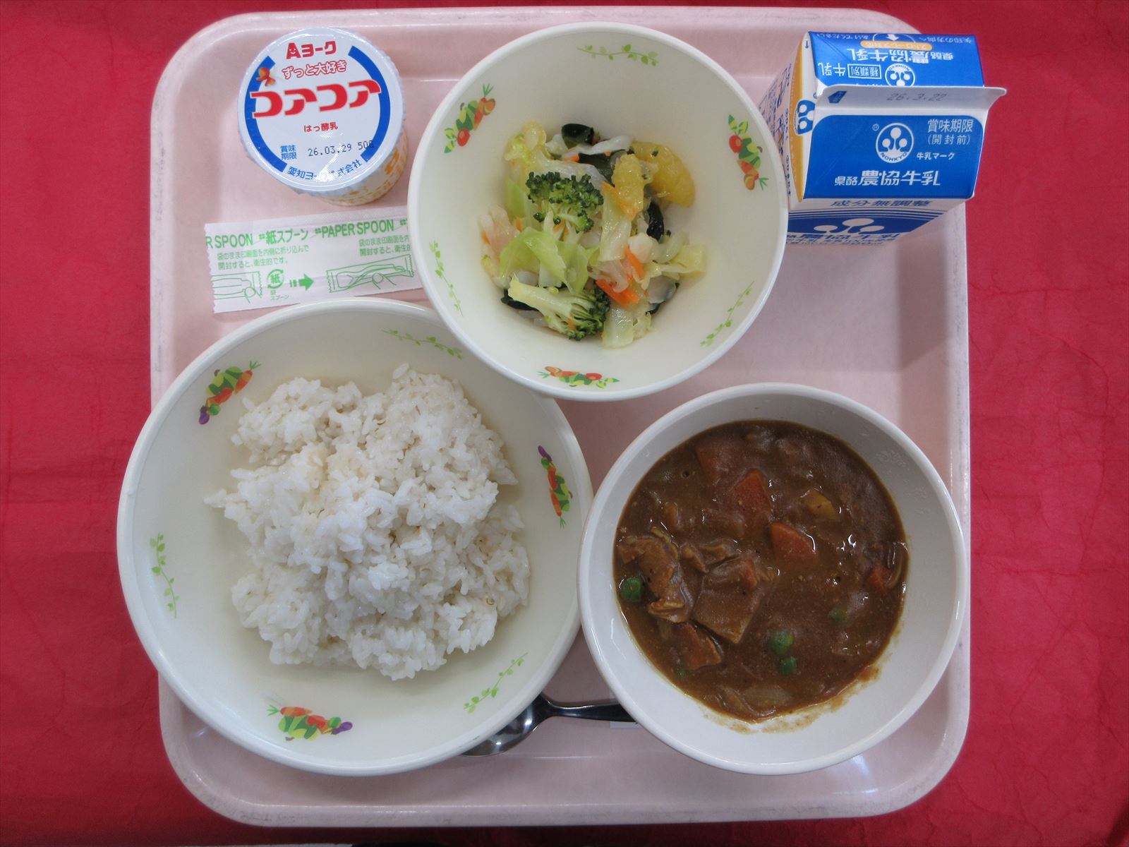 令和8年3月16日月曜日の給食画像