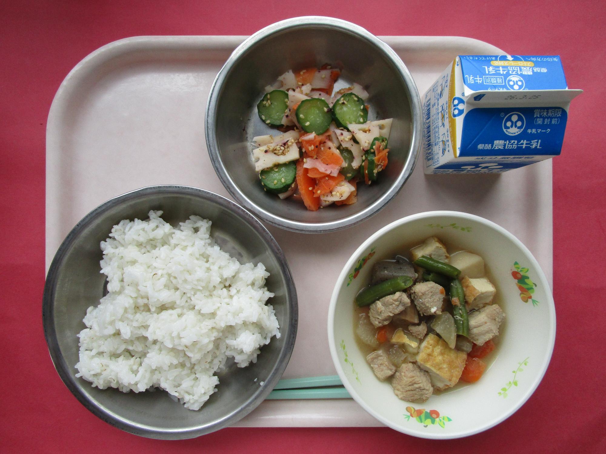 令和8年3月18日の給食画像A