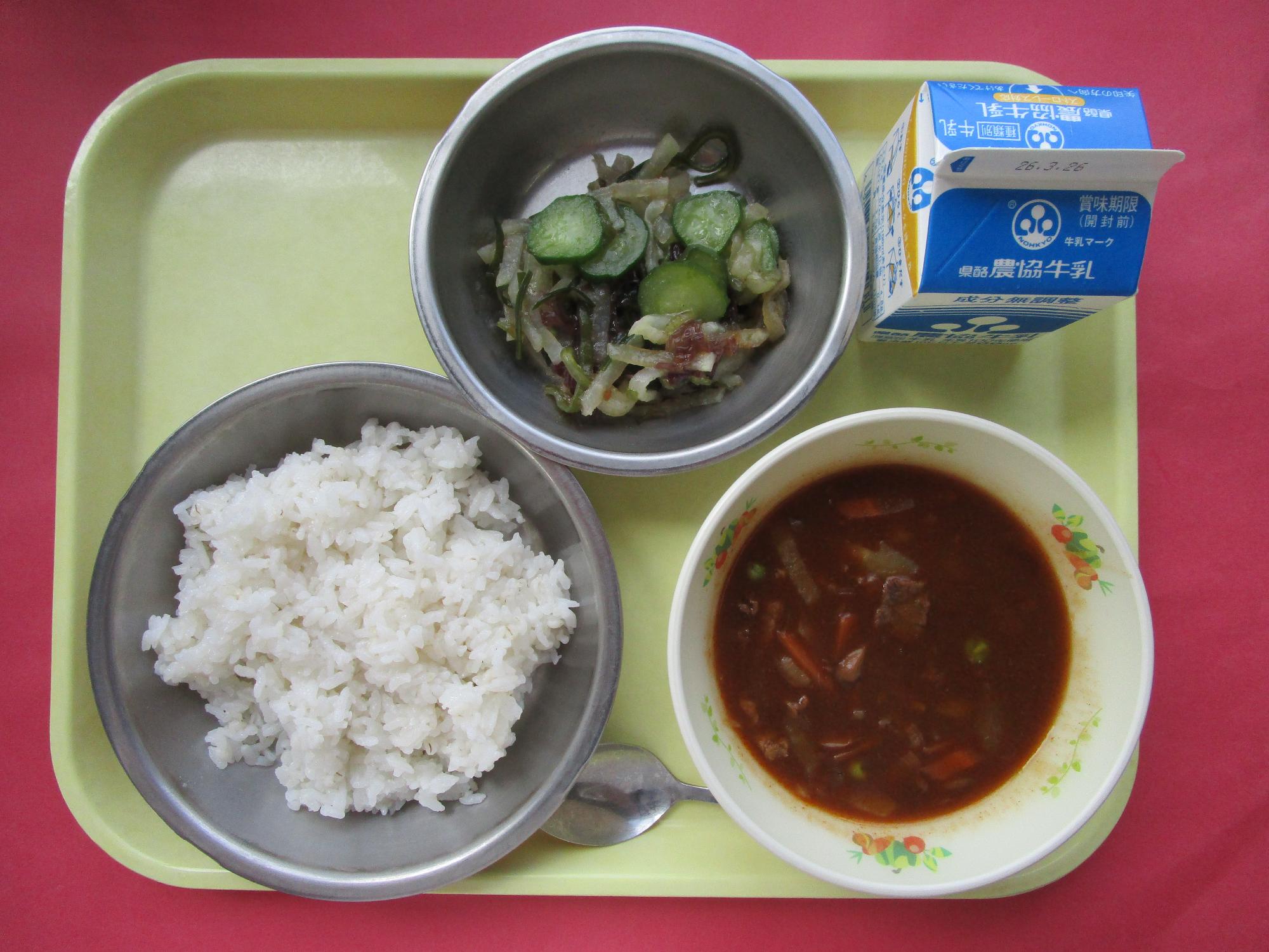 令和8年3月19日の給食画像B