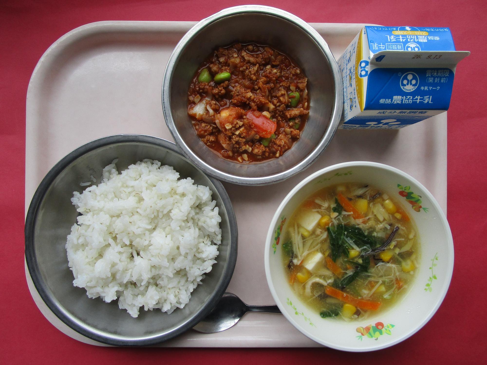 令和8年9月7日の給食画像A