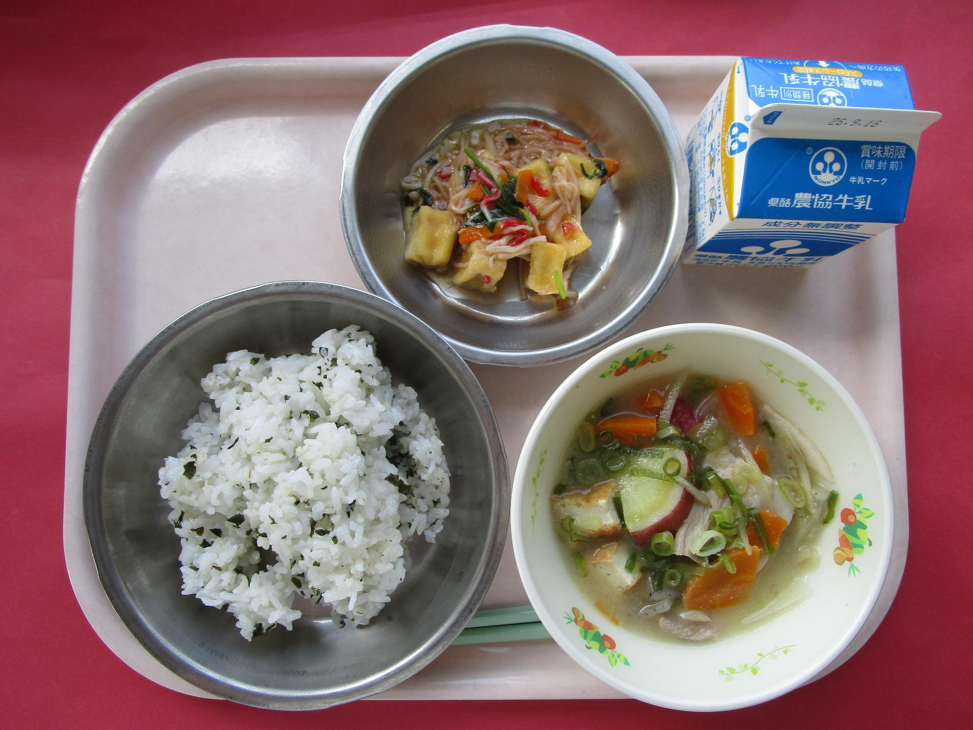 令和8年9月9日の給食画像A