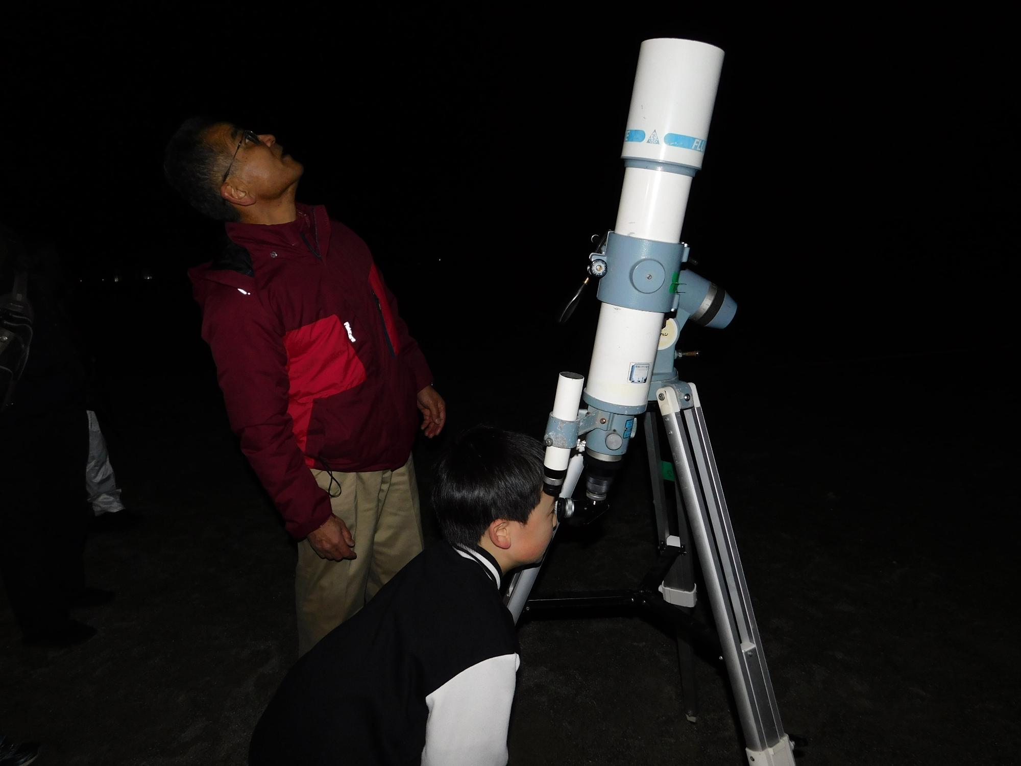 星空観望会入来