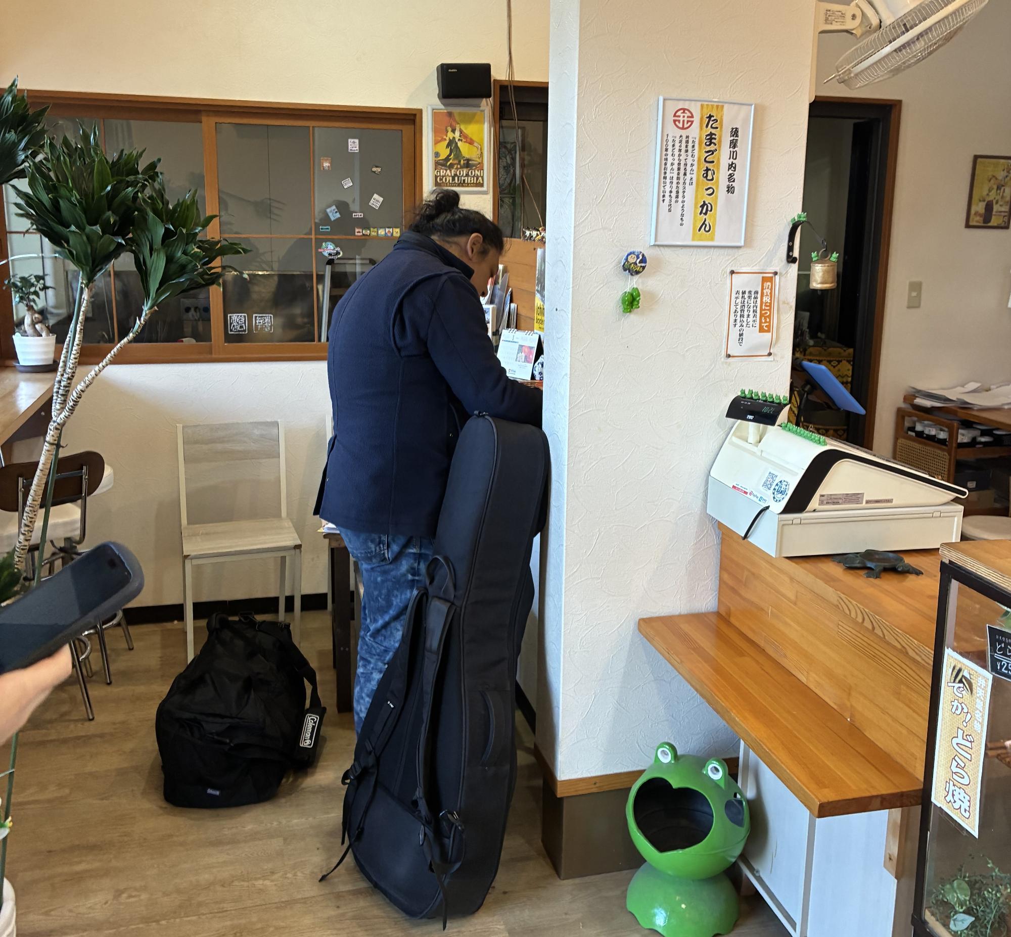 チェックインの様子