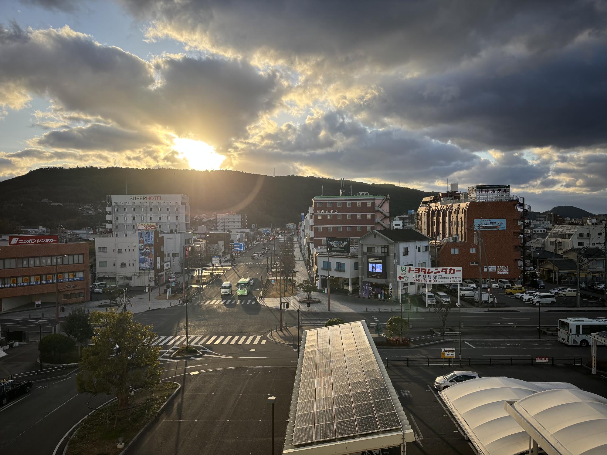 川内駅からの景色